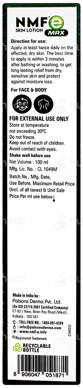 Nmf E Max Skin Lotion 100ml