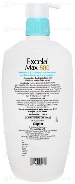Excela Max 500 Moisturiser 500gm