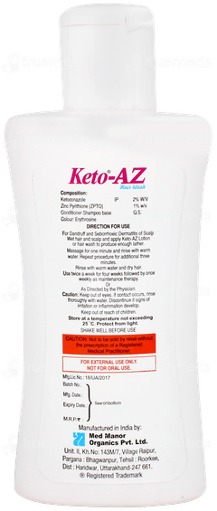Keto Az Hair Wash Lotion 125ml