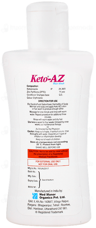 Keto Az Hair Wash Lotion 125ml