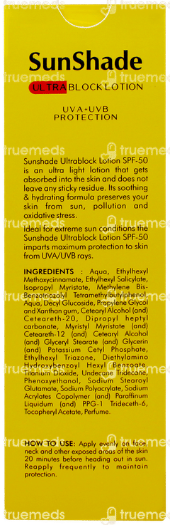 Sunshade Ultra Block Spf 50 Pa+++ Lotion 50ml
