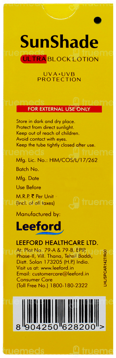 Sunshade Ultra Block Spf 30 Pa+++ Lotion 50ml