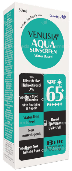 Venusia Sun Aqua Spf 65+ Pa++++ Sunscreen 50Ml