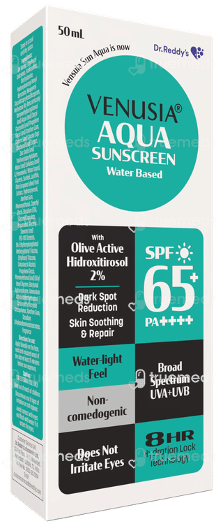 Venusia Sun Aqua Spf 65+ Pa++++ Sunscreen 50Ml