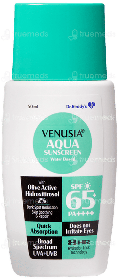 Venusia Sun Aqua Spf 65+ Pa++++ Sunscreen 50Ml