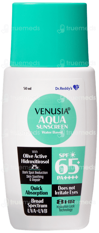 Venusia Sun Aqua Spf 65+ Pa++++ Sunscreen 50Ml