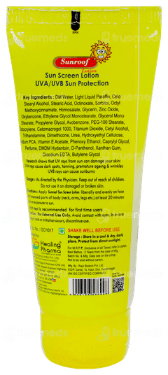 Sunroof Spf 50 Sun Screen Lotion 60ml