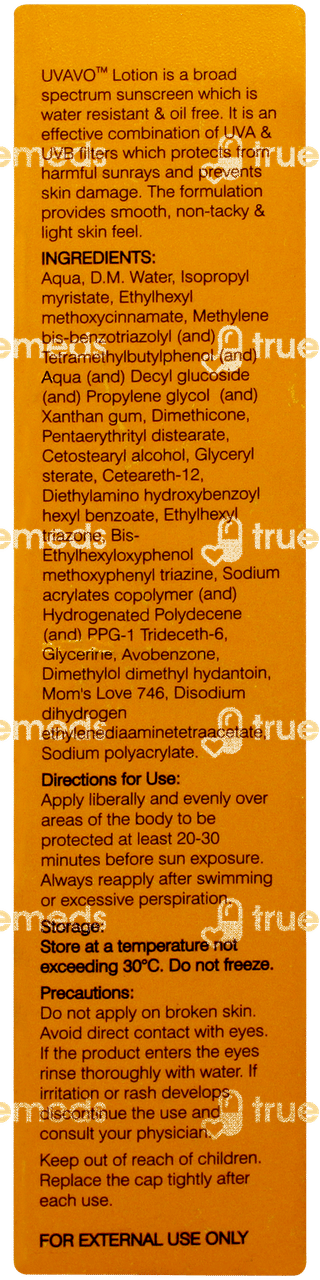 Uvavo Spf 25+ Pa+++ Sunscreen Lotion 30Gm