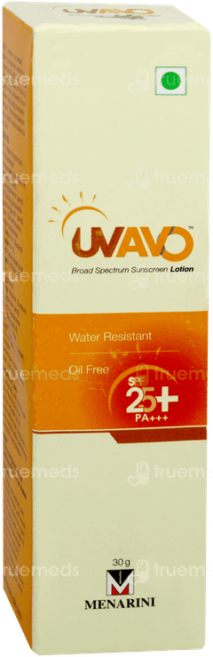 Uvavo Spf 25+ Pa+++ Sunscreen Lotion 30Gm