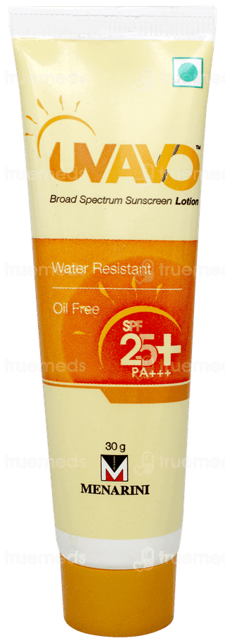 Uvavo Spf 25+ Pa+++ Sunscreen Lotion 30Gm