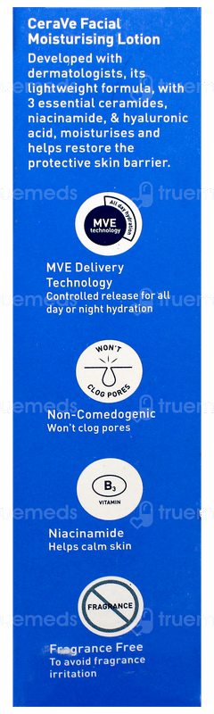 Cerave Pm Facial Moisturising Normal To Dry Skin Lotion 52Ml Cerave Pm Facial Moisturising Normal To Dry Skin Lotion 52Ml
