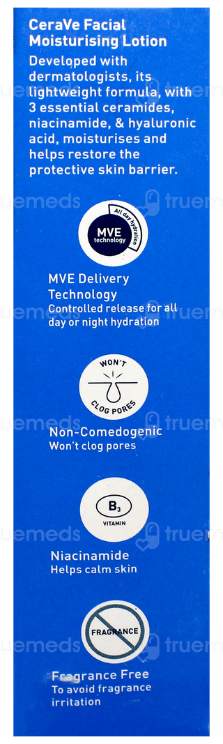Cerave Pm Facial Moisturising Normal To Dry Skin Lotion 52Ml