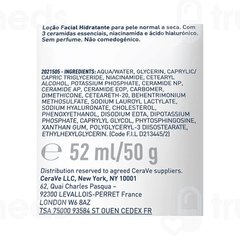 Cerave Pm Facial Moisturising Normal To Dry Skin Lotion 52ml