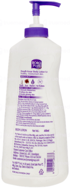 Boro Plus Doodh Kesar Body Lotion 400ml Buy 1 Get 1 Free