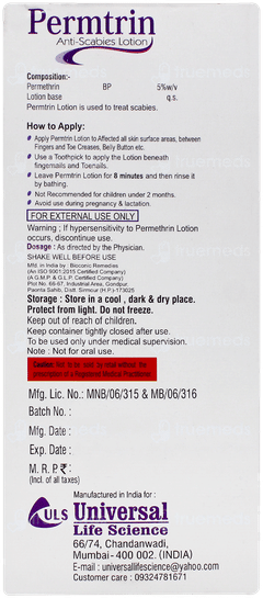 Permtrin Lotion 50ml