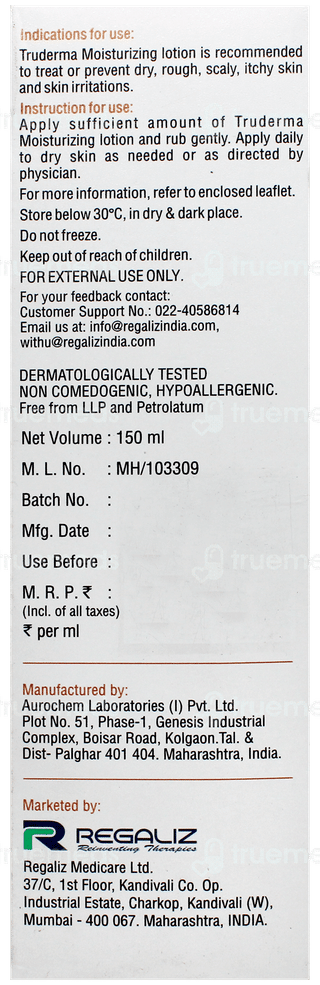 Truderma Moisturizing Lotion 150ml