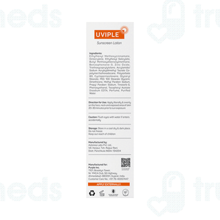 Uviple Spf 50+ Sunscreen Lotion 60ml