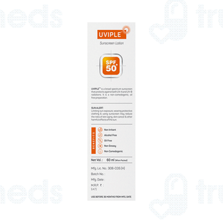 Uviple Spf 50+ Sunscreen Lotion 60ml