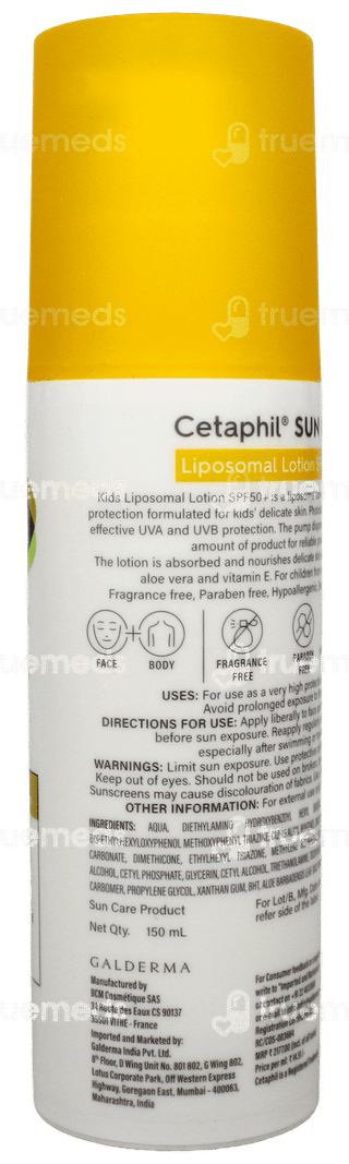 Cetaphil Sun Kids Spf 50+ Liposomal Lotion 150Ml