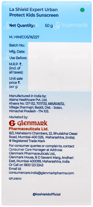 La Shield Kids Spf 50 Pa+++ Mineral Sunscreen 50gm
