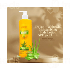 Vlcc Natural Science De Tan + Whiteglo Spf 30 Pa+++ Moisturising Body Lotion 350ml