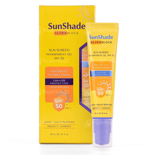 Sunshade Ultra Block Spf 50 Pa+++ Sunscreen Transparent Gel 30Ml