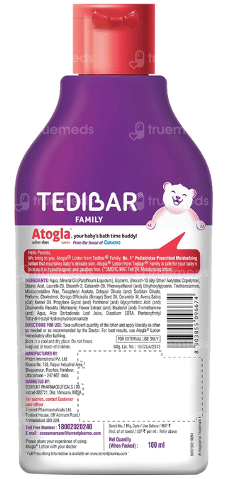 Tedibar Atogla Baby Moisturizing Lotion 100Ml