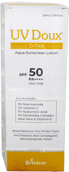 Brinton Uv Doux D Tan Spf 50 Pa++++ Aqua Sunscreen Lotion 50Ml Brinton Uv Doux D Tan Spf 50 Pa++++ Aqua Sunscreen Lotion 50Ml