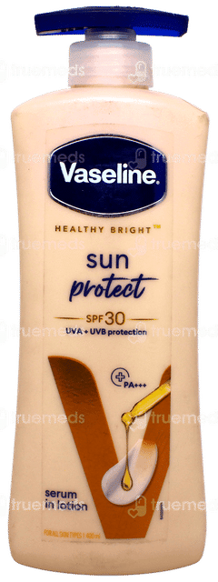 Vaseline Healthy Bright Sun Protect Spf 30 Pa+++ Serum In Lotion 400ml