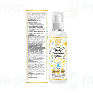 Mom & World Mineral Based Spf 50 Pa+++ Baby Sunscreen Lotion 120ml