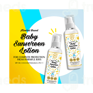 Mom & World Mineral Based Spf 50 Pa+++ Baby Sunscreen Lotion 120ml