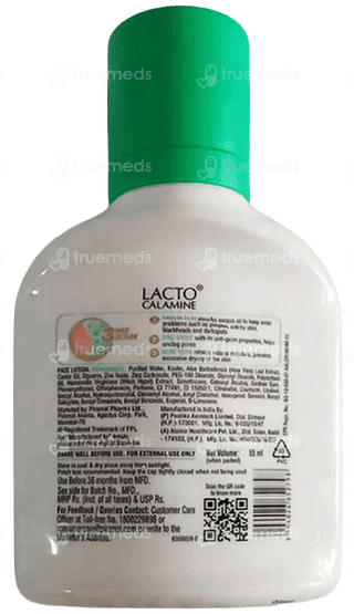 Lacto Calamine Kaoline Clay With Aloe Vera Face Lotion 55Ml