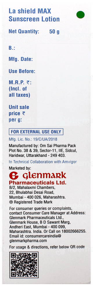 La Shield Max Spf 80+ Pa++++ Sunscreen Lotion 50Gm