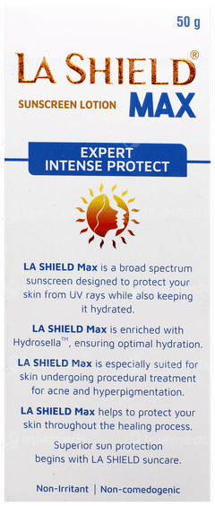 La Shield Max Spf 80+ Pa++++ Sunscreen Lotion 50Gm