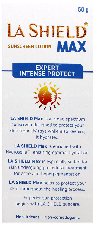 La Shield Max Spf 80+ Pa++++ Sunscreen Lotion 50Gm