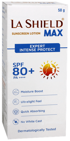 La Shield Max Spf 80+ Pa++++ Sunscreen Lotion 50Gm
