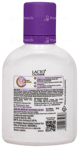 Lacto Calamine Kaolin Clay Face Lotion 55ml