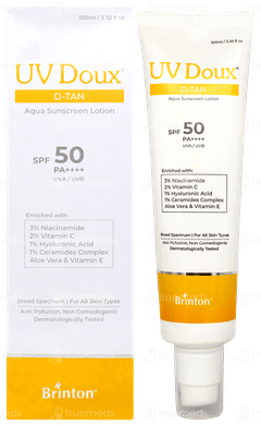 Brinton Uv Doux D Tan Spf 50 Pa++++ Aqua Sunscreen Lotion 100ml