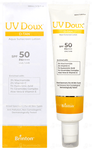 Brinton Uv Doux D Tan Spf 50 Pa++++ Aqua Sunscreen Lotion 100ml