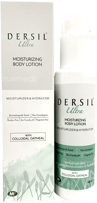 Dersil Ultra With Colloidal Oatmeal Moisturizing Body Lotion 100Ml
