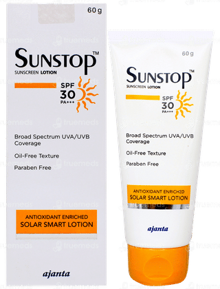 Sunstop Spf 30 Pa+++ Sunscreen Lotion 60gm