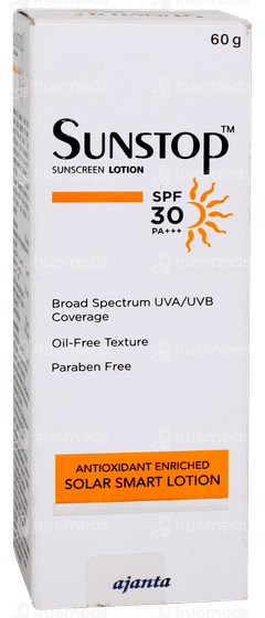 Sunstop Spf 30 Pa+++ Sunscreen Lotion 60gm