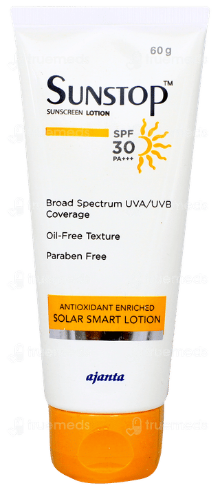 Sunstop Spf 30 Pa+++ Sunscreen Lotion 60gm