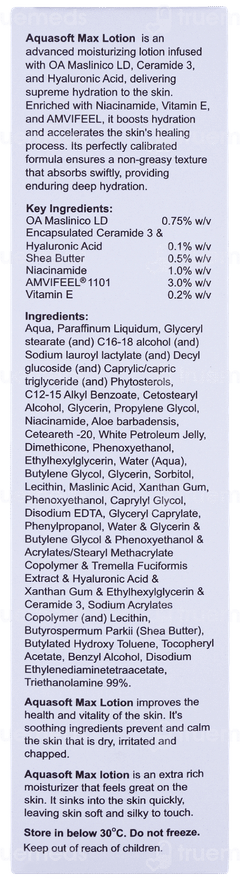 Aquasoft Max New Intense Moisturizing Lotion 200ml