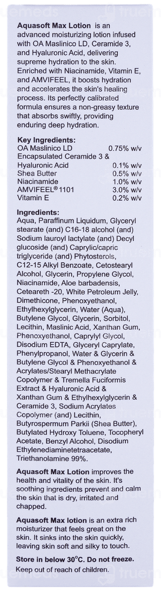Aquasoft Max New Intense Moisturizing Lotion 200ml