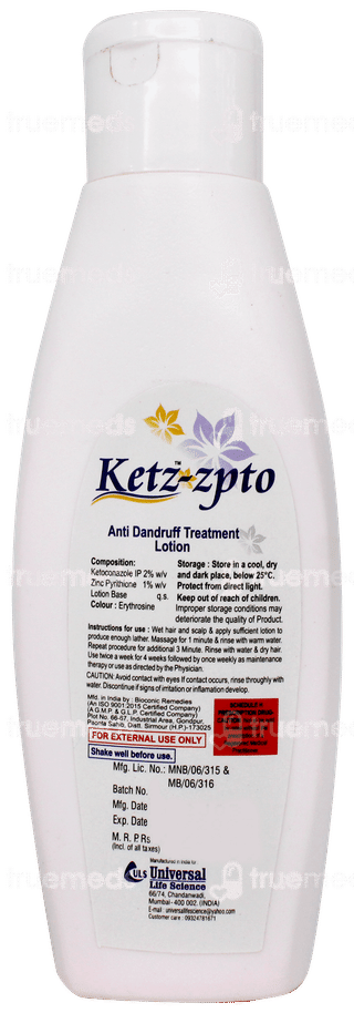 Ketz Zpto Anti Dandruff Lotion 100ml