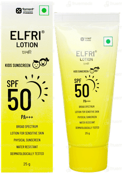 Elfri Spf 50 Pa+++ Kids Sunscreen Lotion 25Gm
