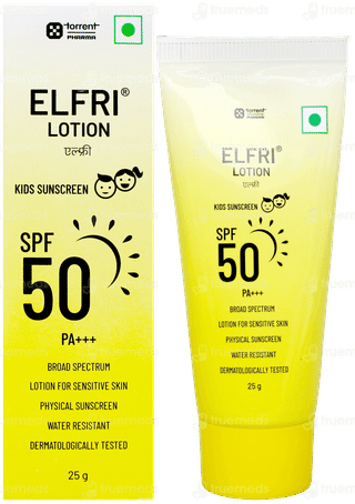 Elfri Spf 50 Pa+++ Kids Sunscreen Lotion 25Gm