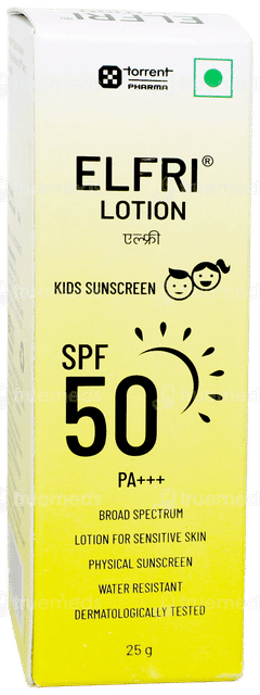 Elfri Spf 50 Pa+++ Kids Sunscreen Lotion 25Gm