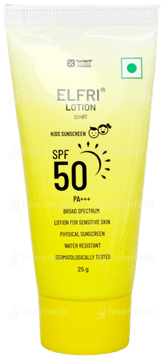 Elfri Spf 50 Pa+++ Kids Sunscreen Lotion 25Gm